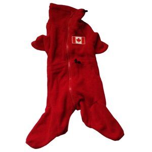 Small Dog Pet Coat Jacket Clothing Clothes Red Fleece Pets Accessories